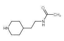 N-(2-哌啶-4-基-乙基)-乙酰胺结构式