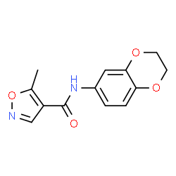 4-Isoxazolecarboxamide,N-(2,3-dihydro-1,4-benzodioxin-6-yl)-5-methyl-(9CI)结构式