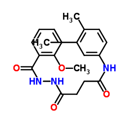 N-(3,4-Dimethylphenyl)-4-[2-(2-methoxybenzoyl)hydrazino]-4-oxobutanamide Structure