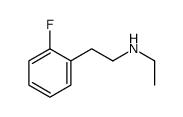 N-乙基-2-氟苯乙胺结构式