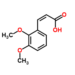 反式-2,3-二甲氧基肉桂酸结构式