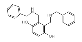 2,3-bis[(benzylamino)methyl]benzene-1,4-diol Structure