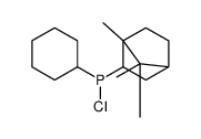 Chloro(cyclohexyl)[1,7,7-trimethylbicyclo[2.2.1]heptan-2-yl]phosphine结构式
