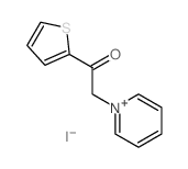 Pyridinium, 1-[2-oxo-2-(2-thienyl)ethyl]-, iodide (1:1)结构式