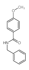 Benzamide,4-methoxy-N-(phenylmethyl)-结构式
