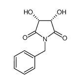 (3R,4s)-1-苄基-3,4-二羟基-2,5-吡咯烷二酮结构式