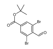 3,5-二溴-4-甲酰基苯甲酸叔丁酯结构式