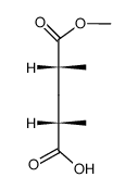 2,4-dimethyl-pentanedioic acid monomethyl ester结构式