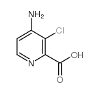 4-氨基-3-氯-吡啶-2-羧酸结构式
