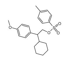 2-Cyclohexyl-2-(p-methoxyphenyl)ethyl-p-toluolsulfonat Structure