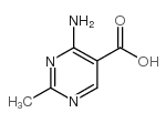 4-氨基-2-甲基嘧啶-5-羧酸结构式