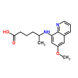 8-(3-carboxy-1-methylpropylamino)-6-methoxyquinoline；Carboxyprimaquine Structure
