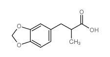 2-Methyl-3-[(3,4-methylenedioxy)phenyl]propionic acid Structure