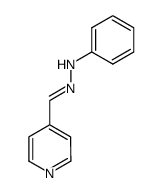 4-pyridinecarboxaldehyde phenylhydrazone Structure