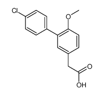 4'-Chloro-6-methoxy-3-biphenylacetic acid Structure