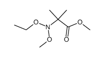 methyl ester of α-(N-methoxy-N-ethoxyamino)isobutyric acid结构式