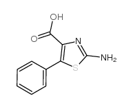 2-氨基-5-苯基-4-噻唑羧酸结构式