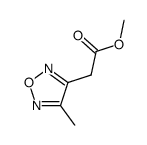 3-methyl-1,2,5-oxadiazol-4-acetic acid methyl ester结构式