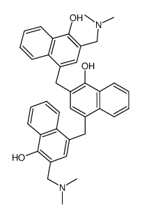 2,2''-Bis(dimethylaminomethyl)-4,2':4',4''-dimethylentris(1-naphthol) Structure