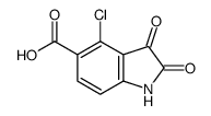 4-chloro-2,3-dioxo-1H-indole-5-carboxylic acid Structure