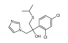 alpha-(2,4-Dichlorophenyl)-alpha-(((1-methylethyl)thio)methyl)-1H-imid azole-1-ethanol Structure