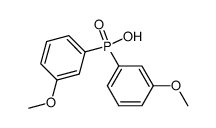 bis-(3-methoxyphenyl)phosphinic acid结构式