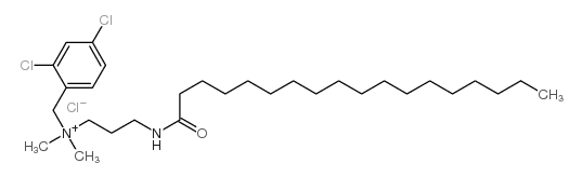 (2,4-dichlorobenzyl)dimethyl[3-[(1-oxooctadecyl)amino]propyl]ammonium chloride structure