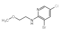 3-bromo-5-chloro-n-(2-methoxyethyl)pyridin-2-amine Structure