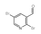 2,5-二溴吡啶-3-甲醛结构式