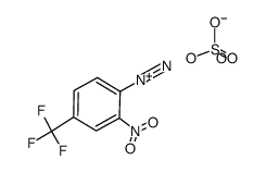 4-trifluoromethyl-2-nitrobenzenediazonium Bisulfate Structure