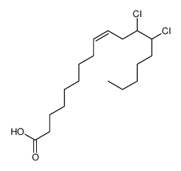 (E)-12,13-dichlorooctadec-9-enoic acid Structure