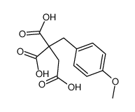 3-(4-methoxy-phenyl)-propane-1,2,2-tricarboxylic acid结构式