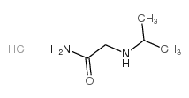 2-(异丙基氨基)乙酰胺盐酸盐结构式