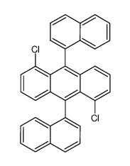 1,5-dichloro-9,10-di-[1]naphthyl-anthracene Structure