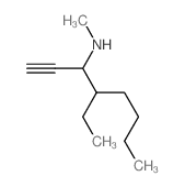 4-ethyl-N-methyl-oct-1-yn-3-amine structure