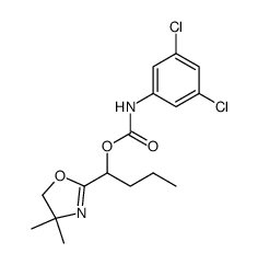 (3,5-Dichloro-phenyl)-carbamic acid 1-(4,4-dimethyl-4,5-dihydro-oxazol-2-yl)-butyl ester结构式