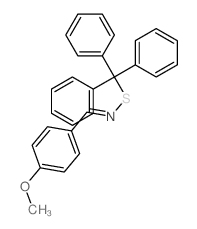 N-[(4-methoxyphenyl)methylidene]-1,1,1-triphenyl-methanesulfenamide结构式