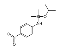 N-[dimethyl(propan-2-yloxy)silyl]-4-nitroaniline结构式