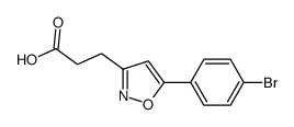 5-(4-溴苯基)异噁唑-3-丙酸结构式