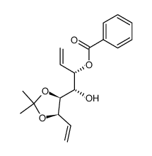 1,2,7,8-tetradeoxy-3-benzoyl-5,6-O-isopropylidene-D-allo-octa-1,7-dienitol结构式