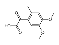 (4,5-dimethoxy-2-methyl-phenyl)-glyoxylic acid结构式