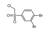 1,2-dibromo-4-(chloromethylsulfonyl)benzene Structure