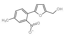 [5-(4-甲基-2-硝基-苯基)-呋喃-2-基]-甲醇结构式