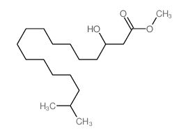 methyl 3-hydroxy-16-methyl-heptadecanoate structure