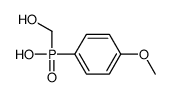 hydroxymethyl-(4-methoxyphenyl)phosphinic acid Structure