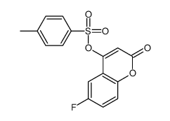 (6-fluoro-2-oxochromen-4-yl) 4-methylbenzenesulfonate Structure