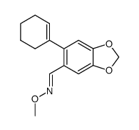6-(cyclohex-1-en-1-yl)benzo[d][1,3]dioxole-5-carbaldehydeO-methyl oxime结构式