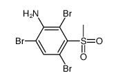 2,4,6-tribromo-3-methylsulfonylaniline Structure