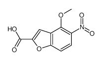 4-methoxy-5-nitro-1-benzofuran-2-carboxylic acid结构式