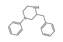 3-苄基-1-苯基-哌嗪双盐酸盐结构式
